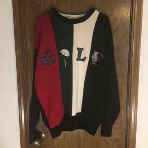 vintage golf sweater